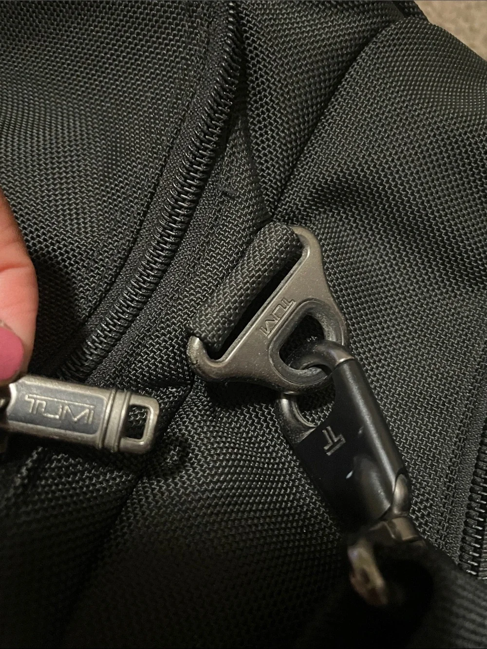 TUMI Black Travel Duffel Bag - Compact Carry-All